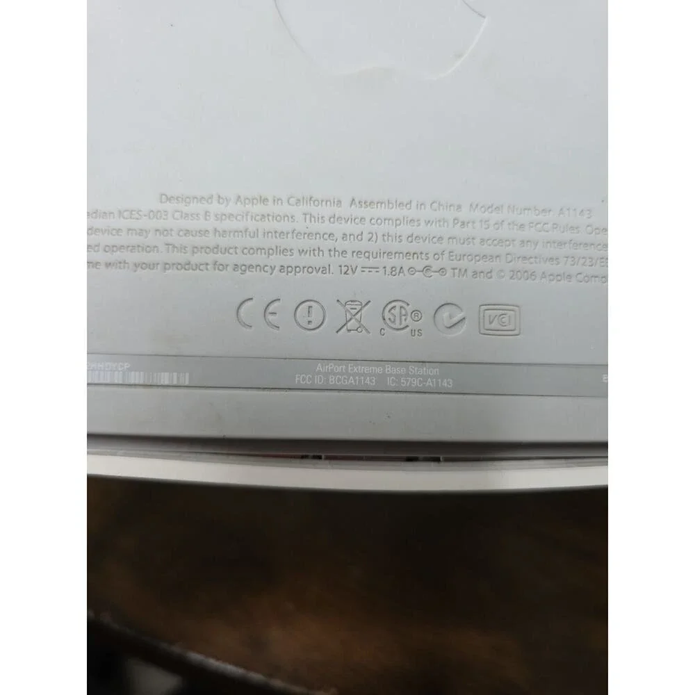 Apple AirPort Extreme Base Station 2nd Gen A1143 Wifi Router - Reset - Fast Ship